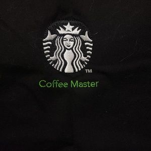 Starbucks black coffee apron